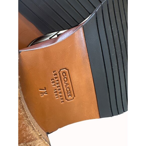 Coach J995 Malone men’s brown leather dress shoes oxfords size 7.5D SKU 4403 - Picture 12 of 15